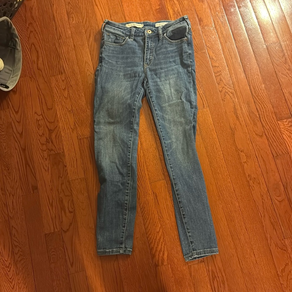 American Eagle High Rise Denim Leggings Size 28
